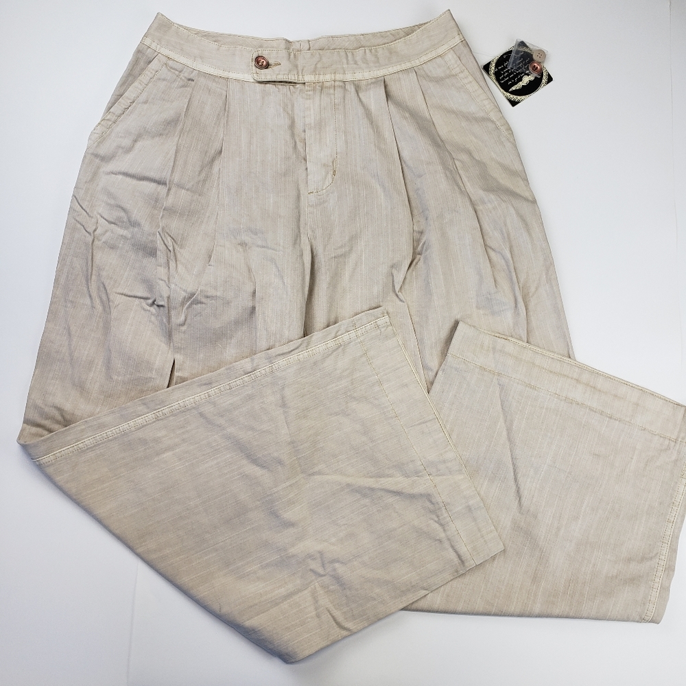 Free People Wide Leg Cropped pants size 8